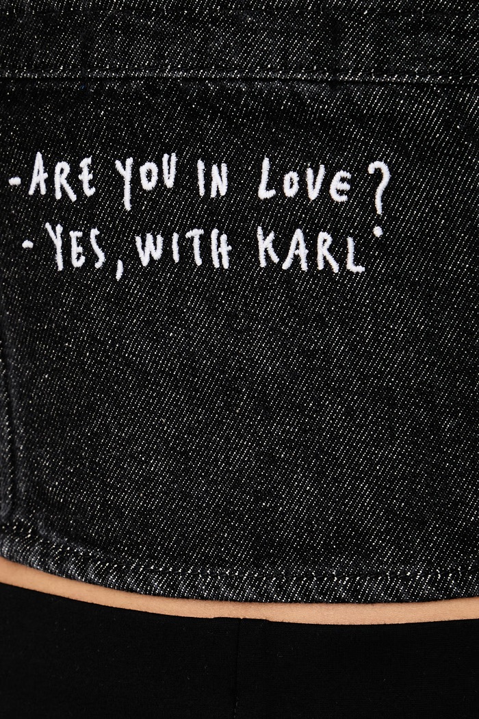 Karl Lagerfeld Jeans Top damski jeansowy x Pietro Terzini B4W11030