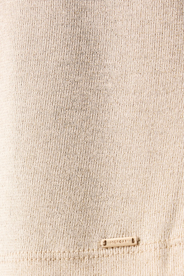 Tricou basic pentru femei cu vâscoză Morgan bej DIWINA