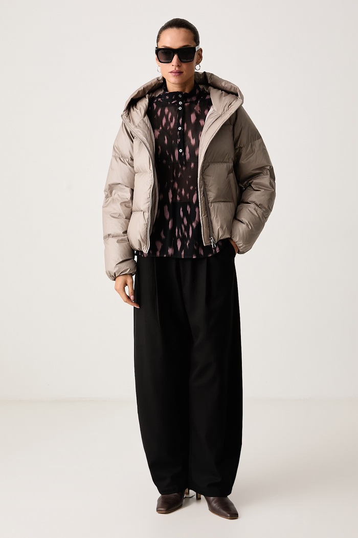 Marc O'Polo Bluzka damska z wiskozy 5000015821 czarny AW26