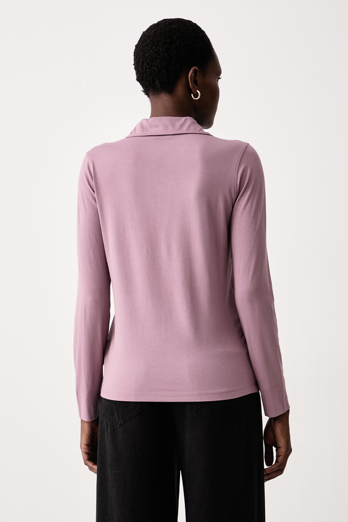 Odzież Marc O'Polo Longsleeve damski z wiskozą 5000012009 różowy