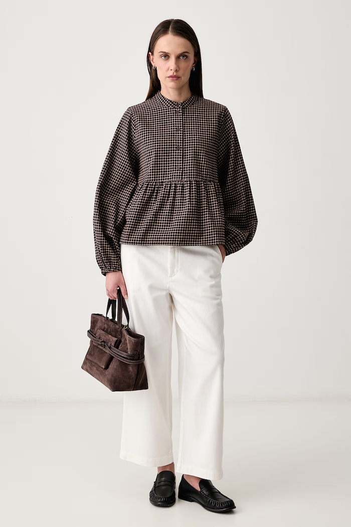 Marc O'Polo Блузка для женщин из хлопка 5000012861 коричневый AW26