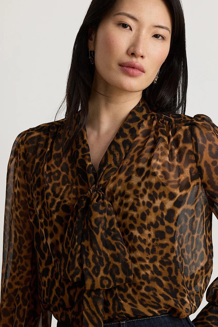 Bluzka damska Lauren Ralph Lauren 200B30180 brązowy