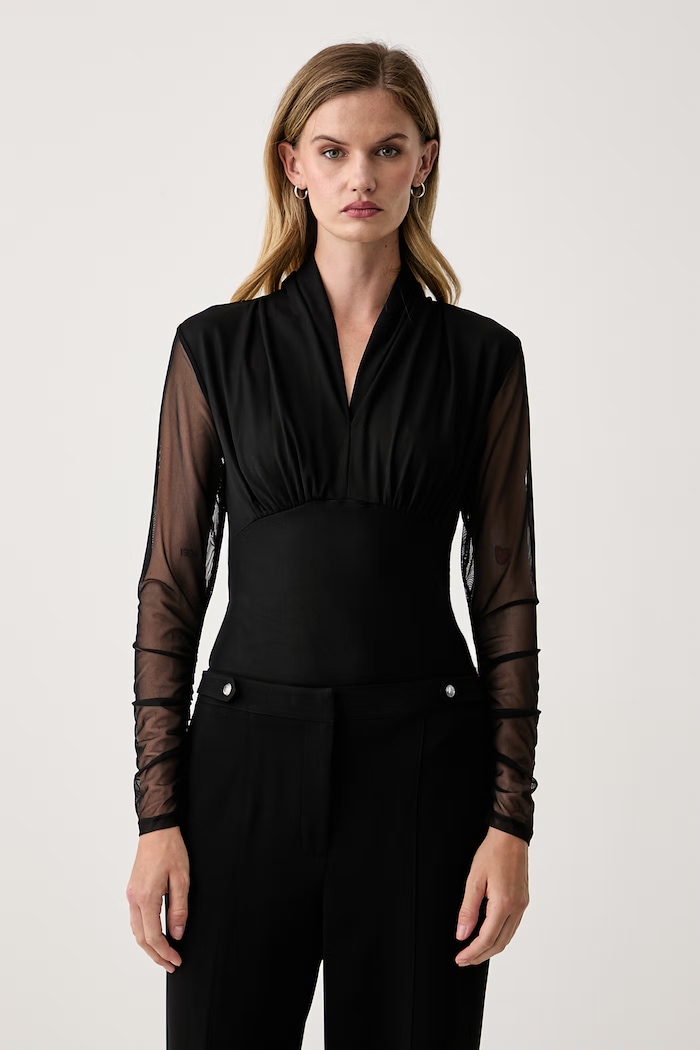 DKNY Bluzka damska czarny P53H7CMM