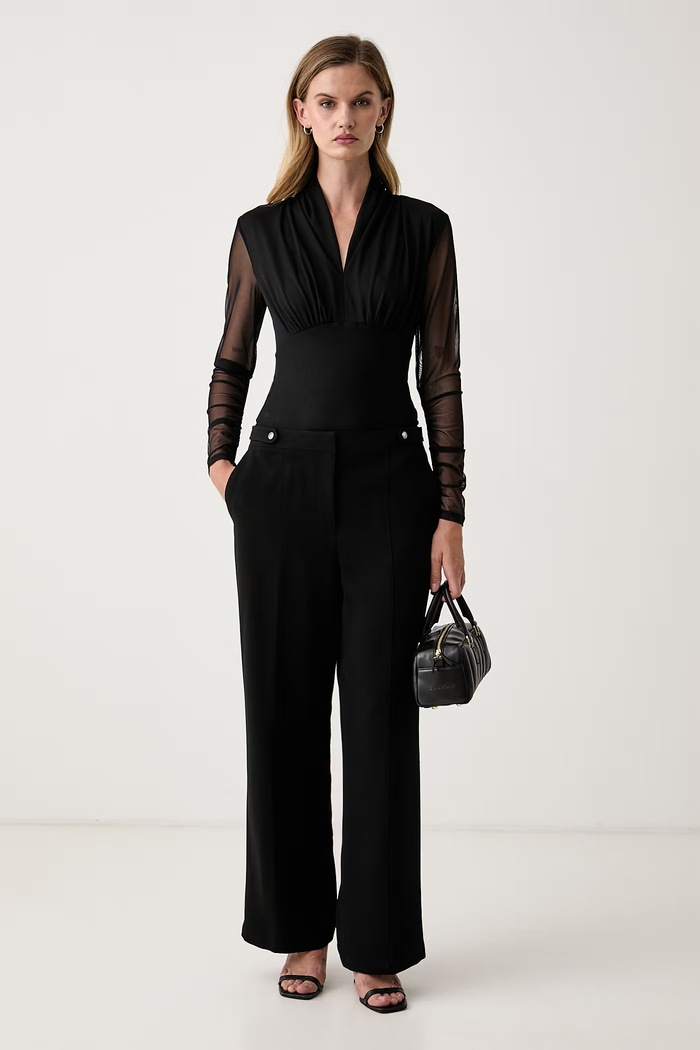 DKNY Bluzka damska P53H7CMM czarny AW26