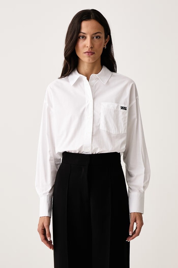 DKNY Koszula damska bawełniana biały DJ6W2325