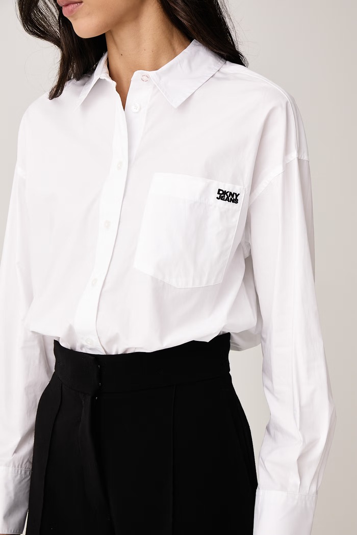 Koszula damska bawełniana DKNY biały DJ6W2325