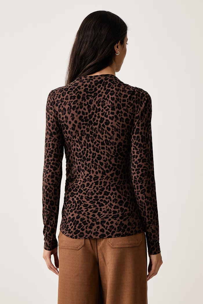 Odzież DKNY Longsleeve damski DJ6T1825 brązowy