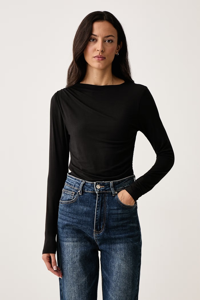 DKNY Longsleeve damski czarny DJ6T1825