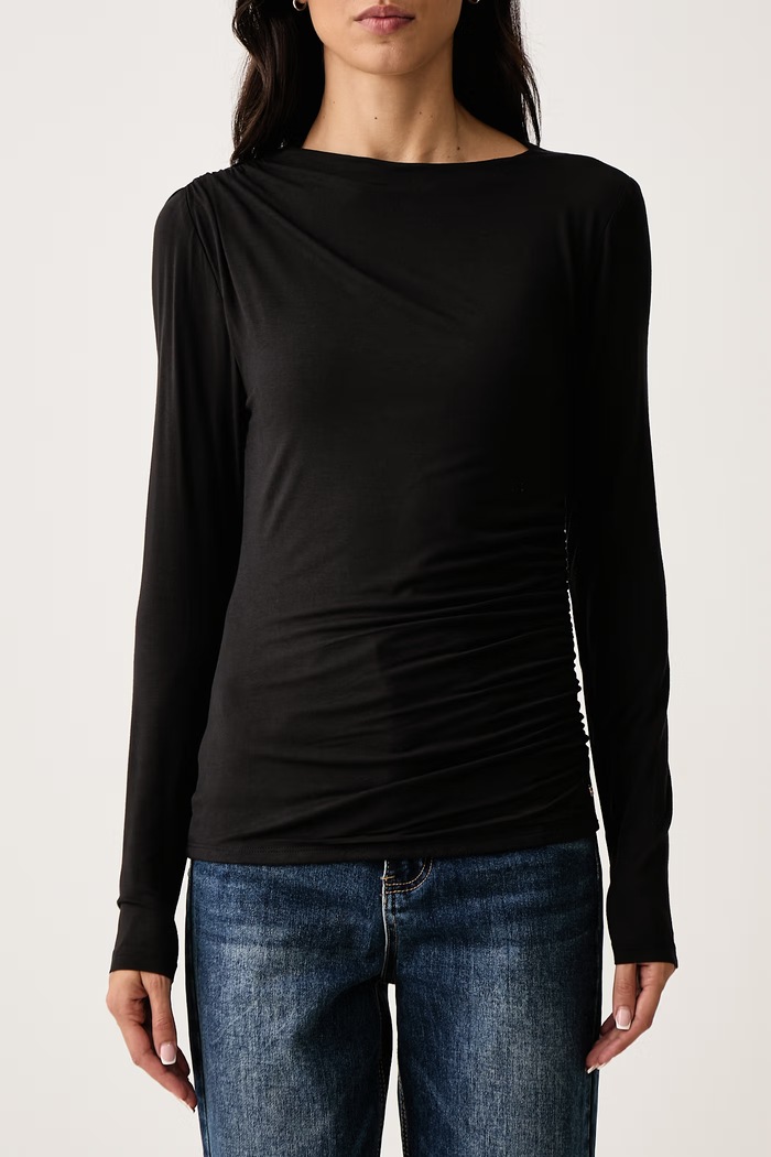 Longsleeve damski DKNY DJ6T1825 czarny