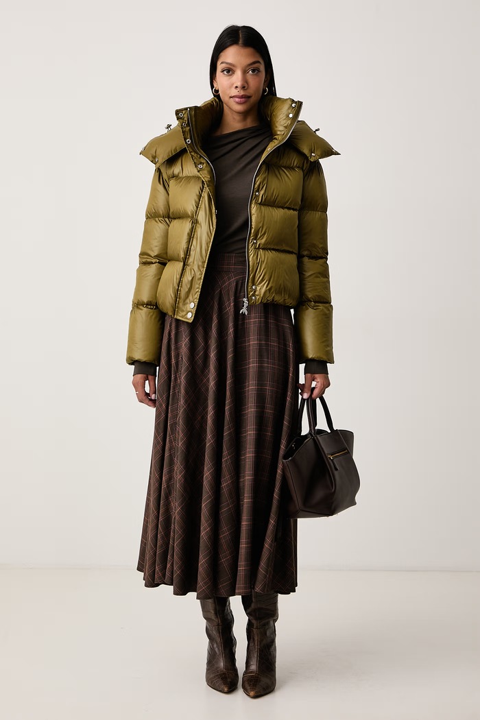 Patrizia Pepe Bluzka damska z wełną 2M0013.J0093 brązowy AW26