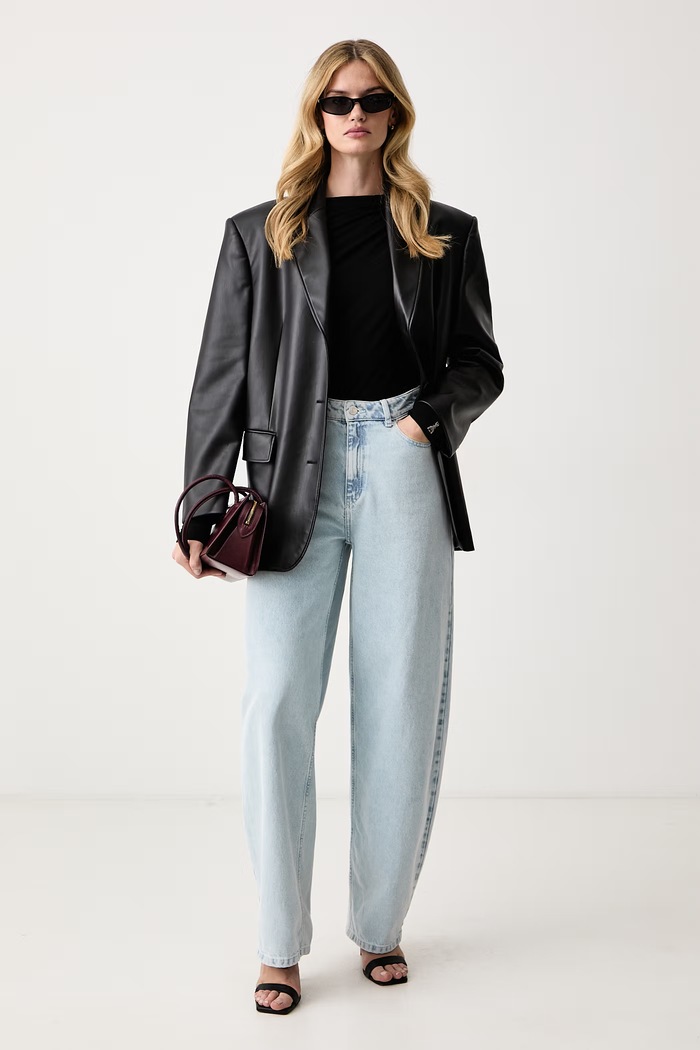Patrizia Pepe Bluzka damska z wełną 2M0013.J0093 czarny AW26