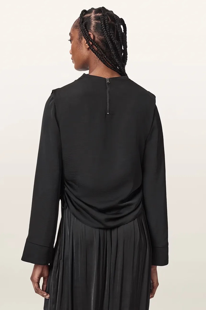 AllSaints Bluzka damska LESLIE W164PC czarny AW26