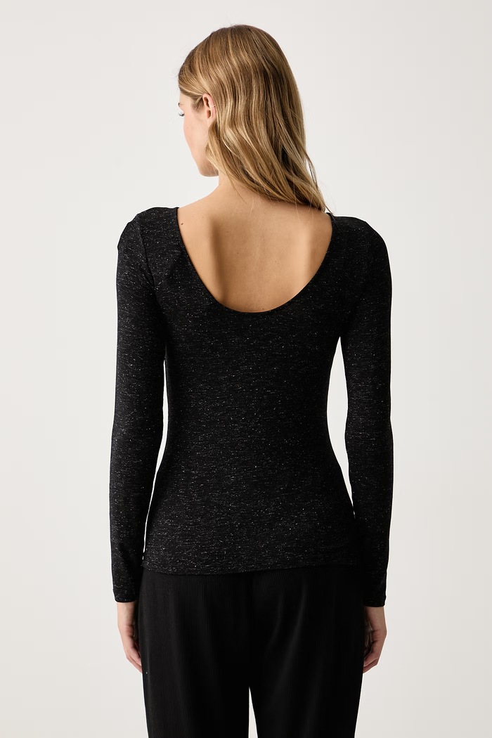 Odzież Triumph Longsleeve piżamowy damski z modalem 10229205 czarny