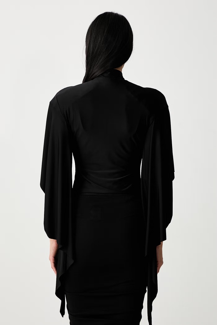 Odzież Vetements koszula z wiskozą damska WH27BL134B czarny