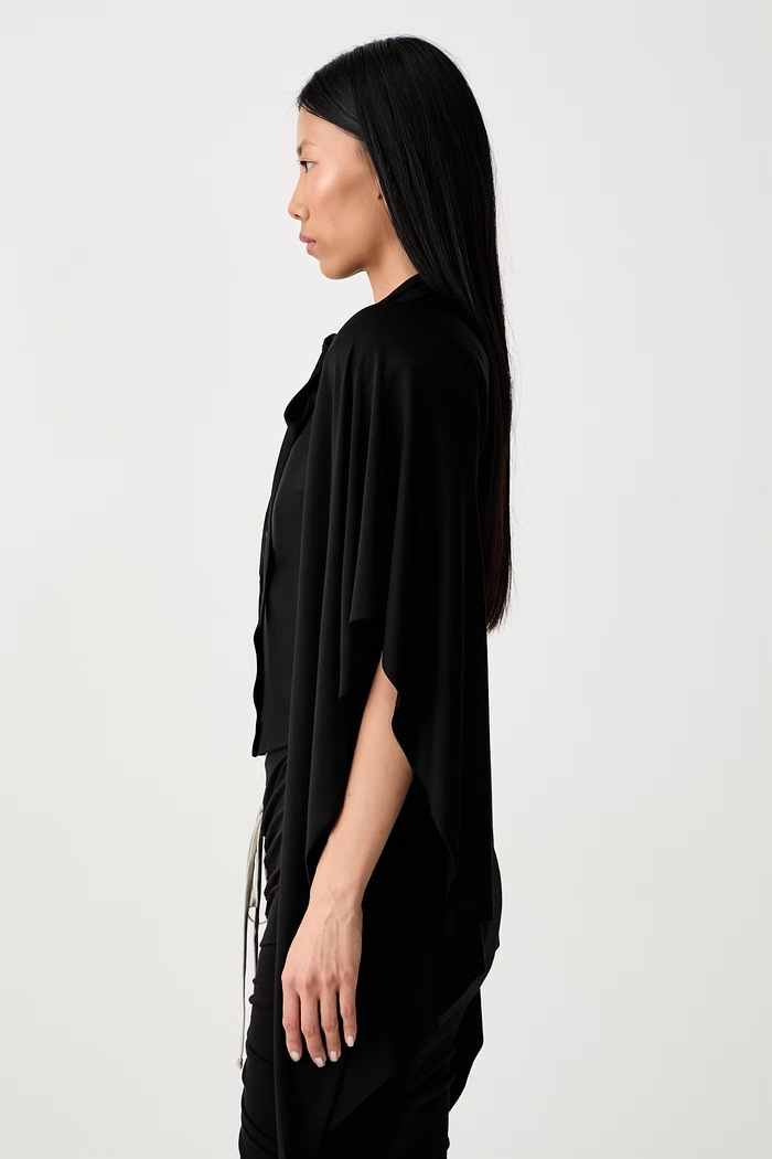 Vetements koszula z wiskozą damska czarny WH27BL134B
