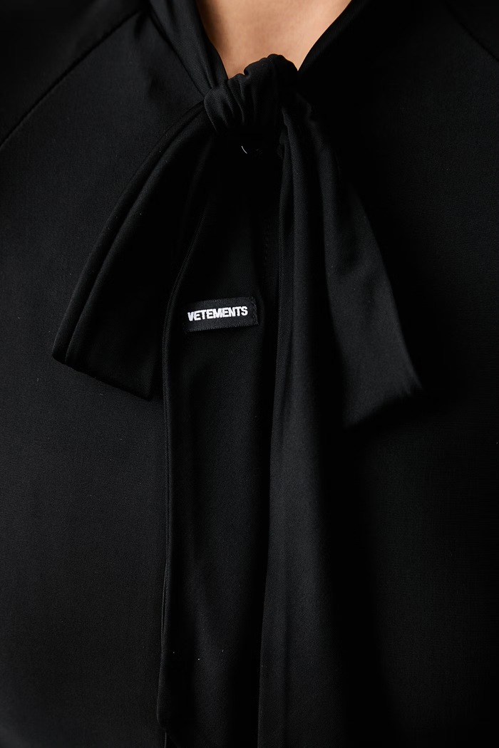 Vetements koszula z wiskozą damska WH27BL134B
