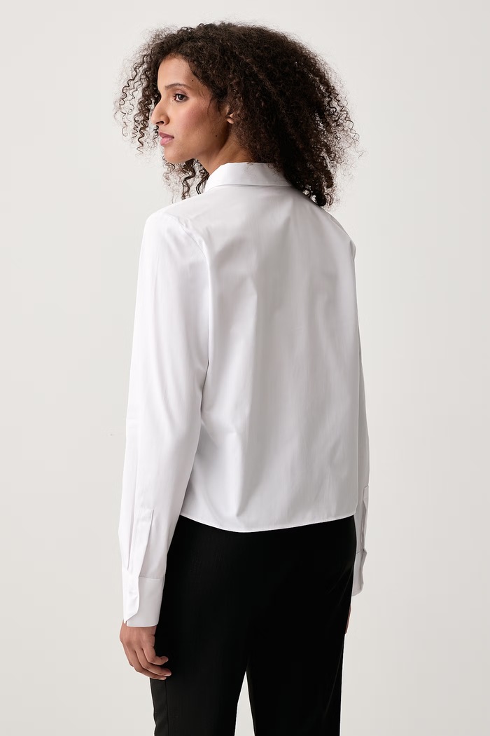 Abbigliamento HUGO Camicia da donna in cotone Evolve 50569113 bianco