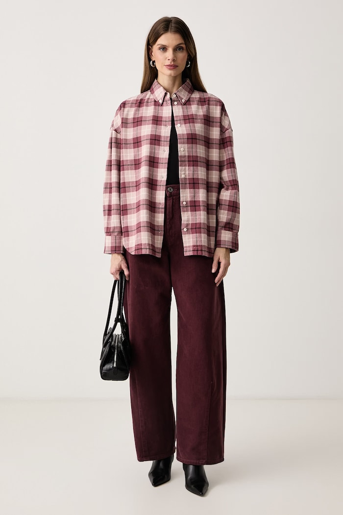 BOSS Orange Košeľa dámska bavlnená C_Bostatta_2 50577814 ružová AW26