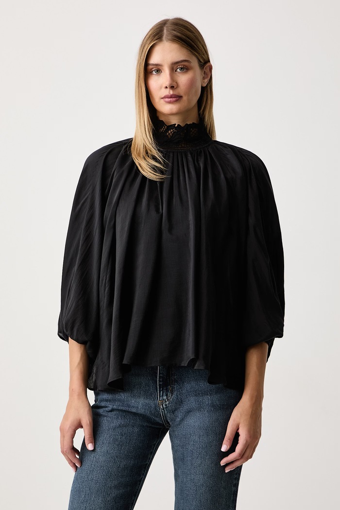 BOSS Orange Camicetta da donna con cupro C_Belisa nero 50566706