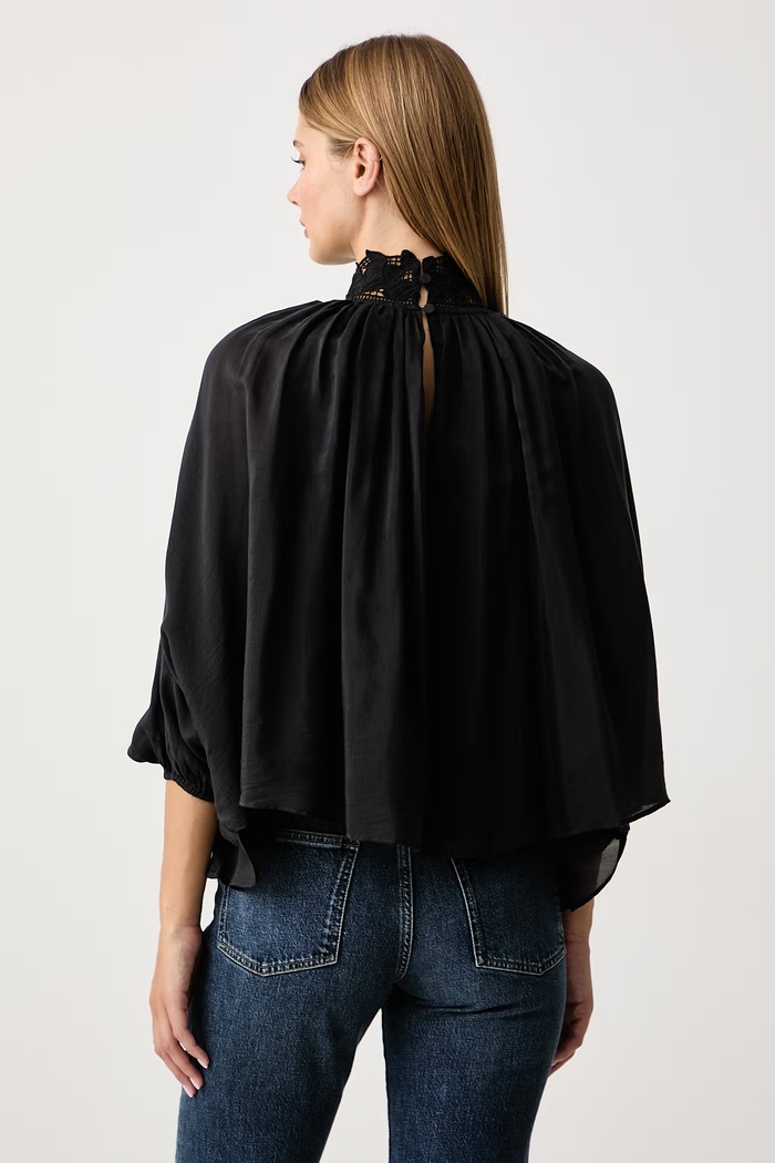 Abbigliamento BOSS Orange Camicetta da donna con cupro C_Belisa 50566706 nero