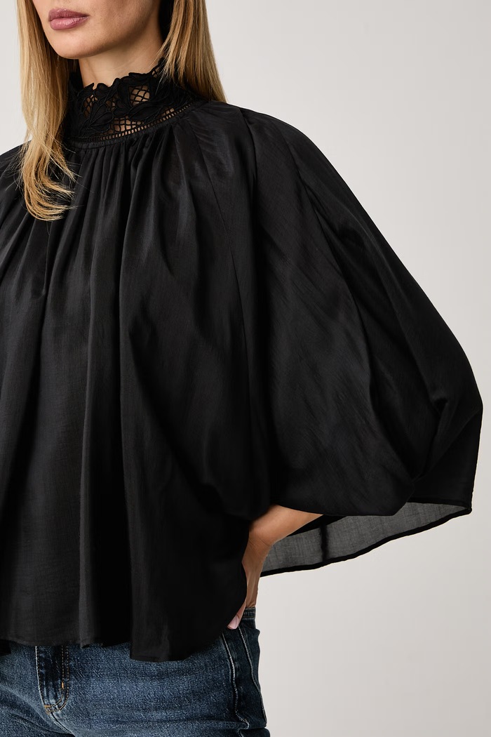 Camicetta da donna con cupro C_Belisa BOSS Orange 50566706 nero