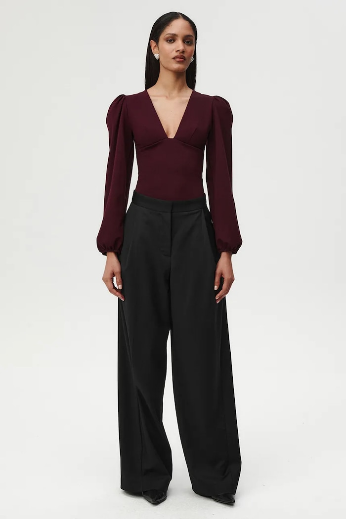 Боди дамско с вискоза Try Me Bodysuit Cherry Undress Code 1288 бордо