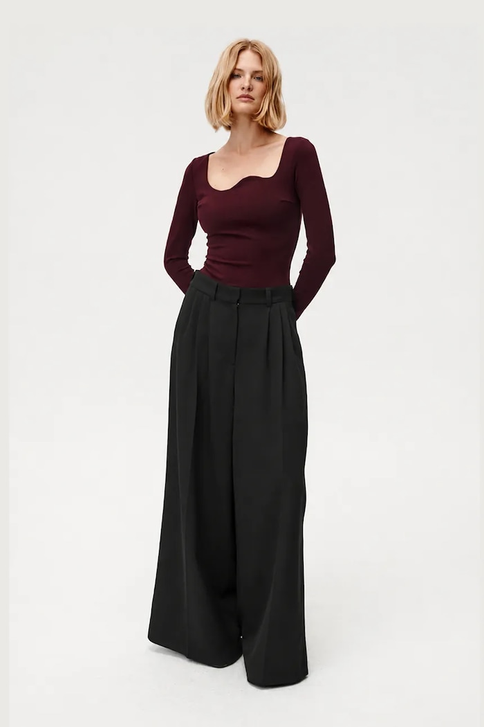 Undress Code Боди дамско с вискоза Mademoiselle Bodysuit Classic 1290UC бордо AW26
