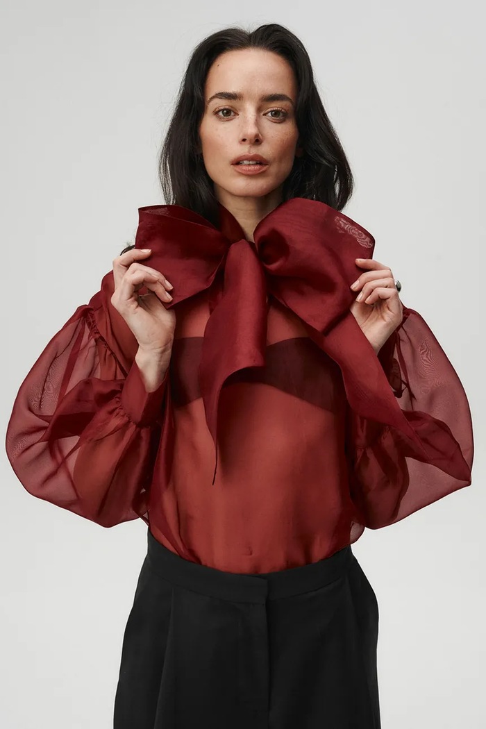 Bluza za žene od svile Sweet Escape Undress Code crvena 1355UC