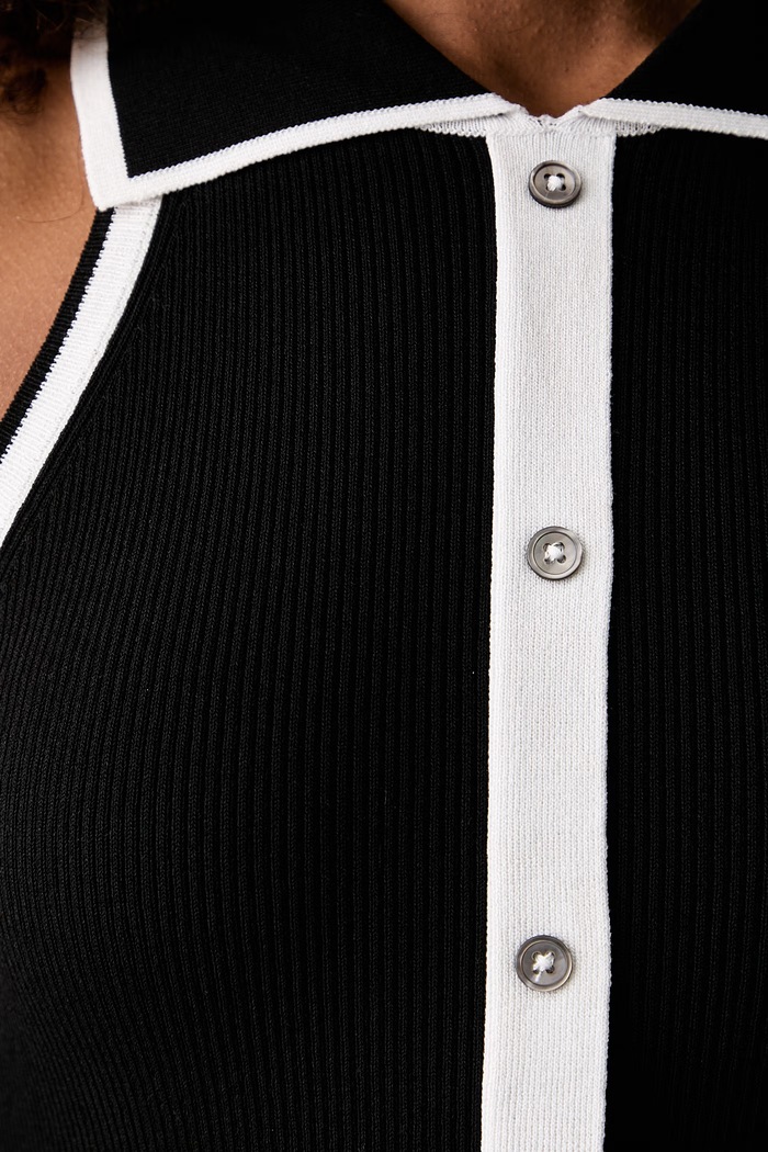 Pulover bez rukava za žene s viskozom Morgan crna MTOINE