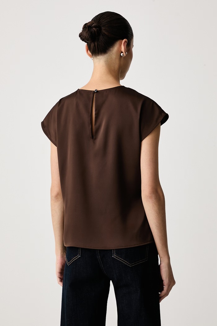 Oblačila Calvin Klein Bluza ženska LV044H133G rjava