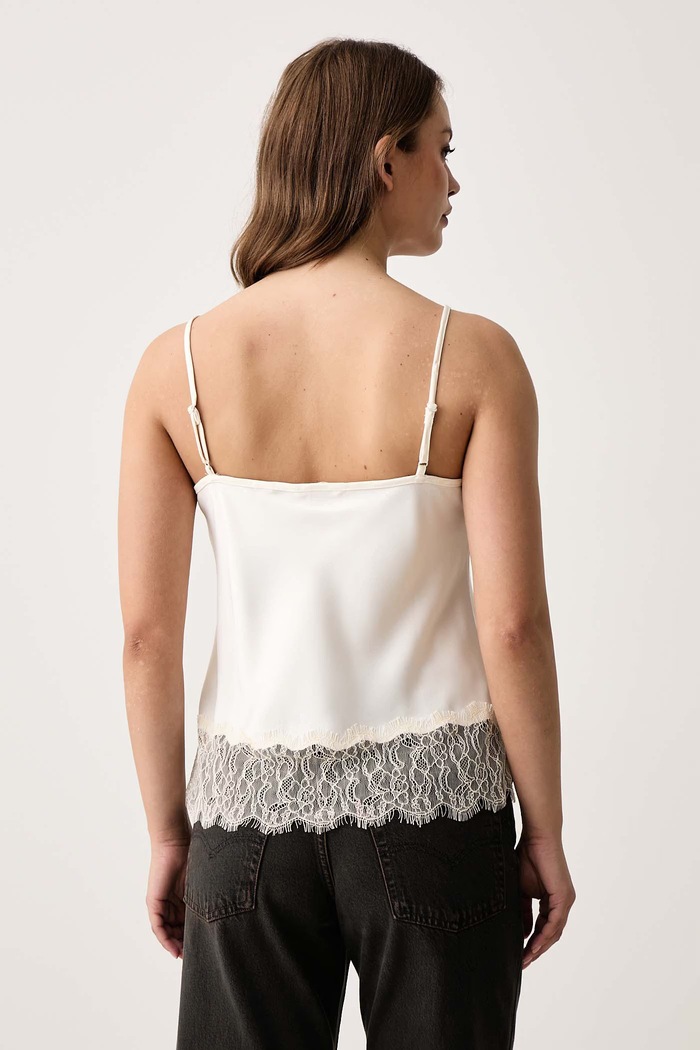Oblečenie Levi's Blúzka s ramienkami dámska LYNN CAMI 0088K béžová