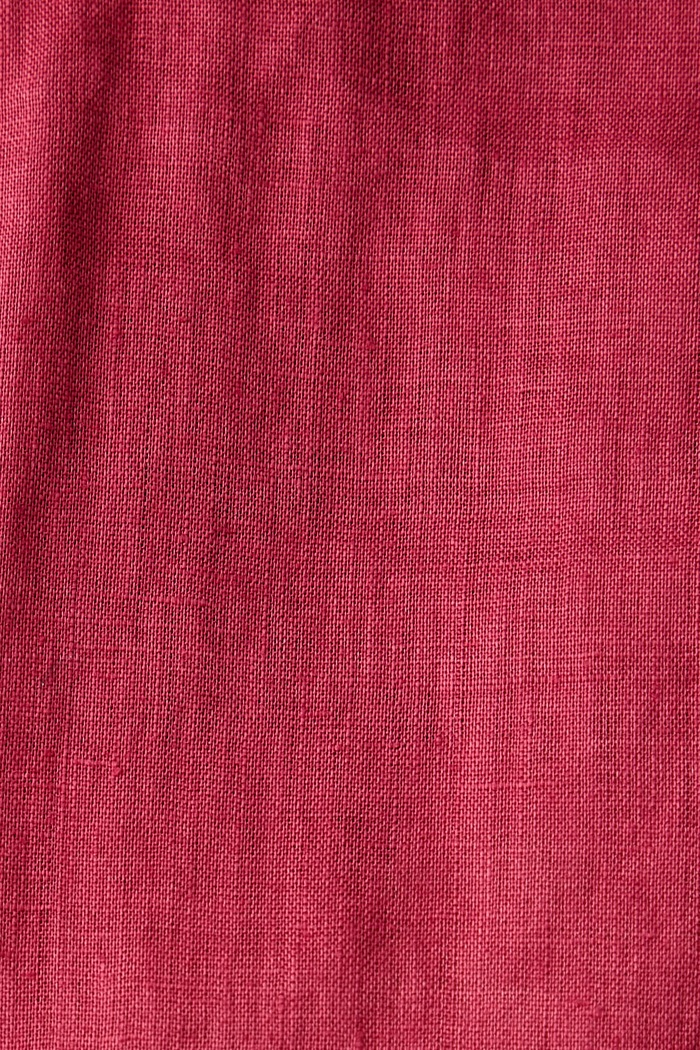 Blúzka dámska ľanová United Colors of Benetton 5BMLDQ0F5 červená