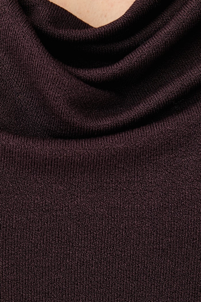 Bluza za žene s viskozom United Colors of Benetton smeđa 31NLD10DO