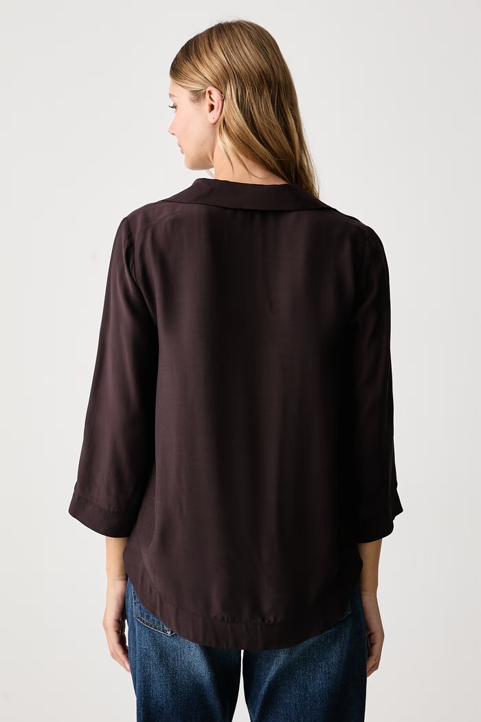United Colors of Benetton Camicetta da donna in viscosa 5HFLDQ0F8 marrone AW26