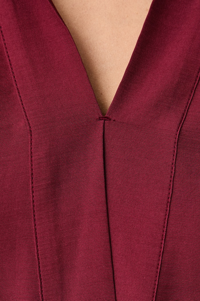 Camicetta da donna in viscosa United Colors of Benetton 5HFLDQ0F8 granata