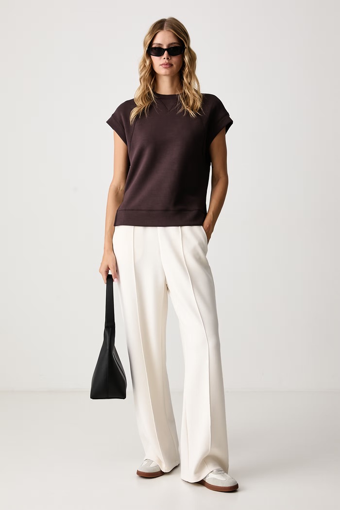 United Colors of Benetton T-shirt γυναικείο με μοντάλ 3QAFD10DG καφέ AW26