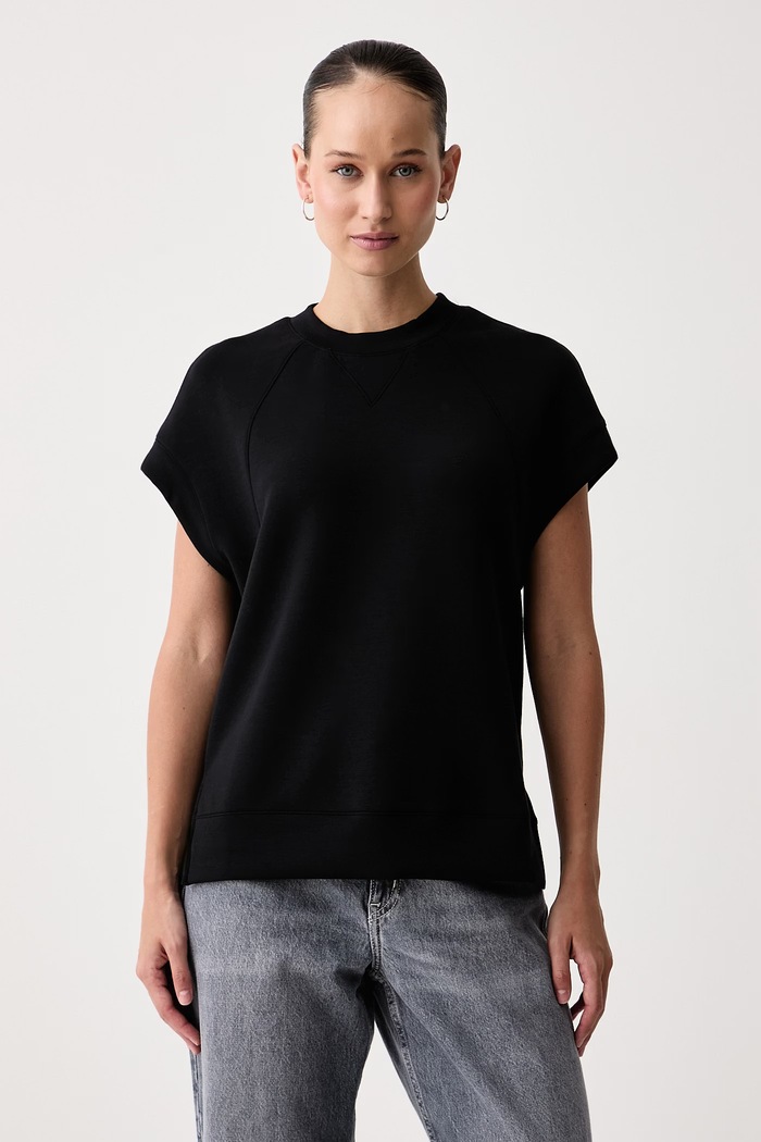 United Colors of Benetton T-shirt γυναικείο με μοντάλ μαύρο 3QAFD10DG