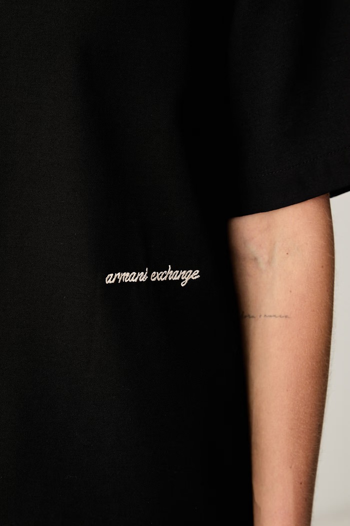 Armani Exchange bluza za žene s dodatkom vune XW003137.AF26067 crna