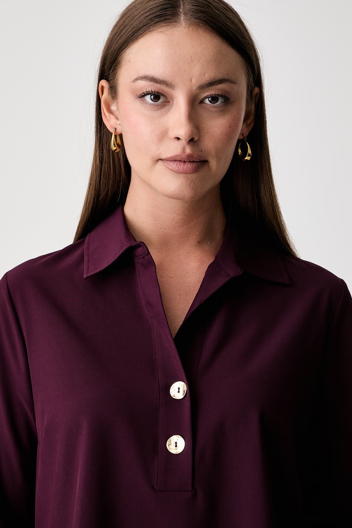 Joseph Ribkoff bluzka koszulowa damska fioletowy 263928