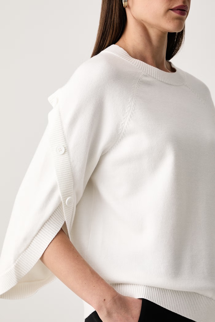Sweter damski z wiskozą Joseph Ribkoff 263935 biały