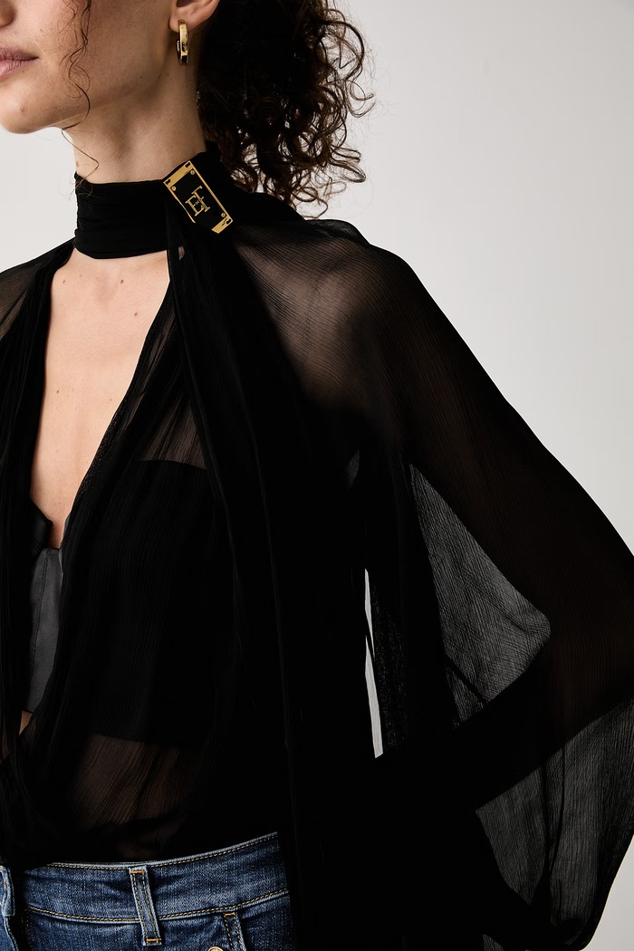 Body damskie Elisabetta Franchi CB00566E2 czarny