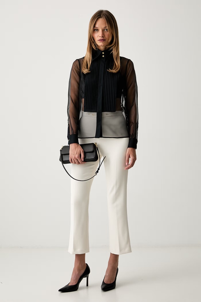 Elisabetta Franchi koszula damska CA16866E2 czarny AW26