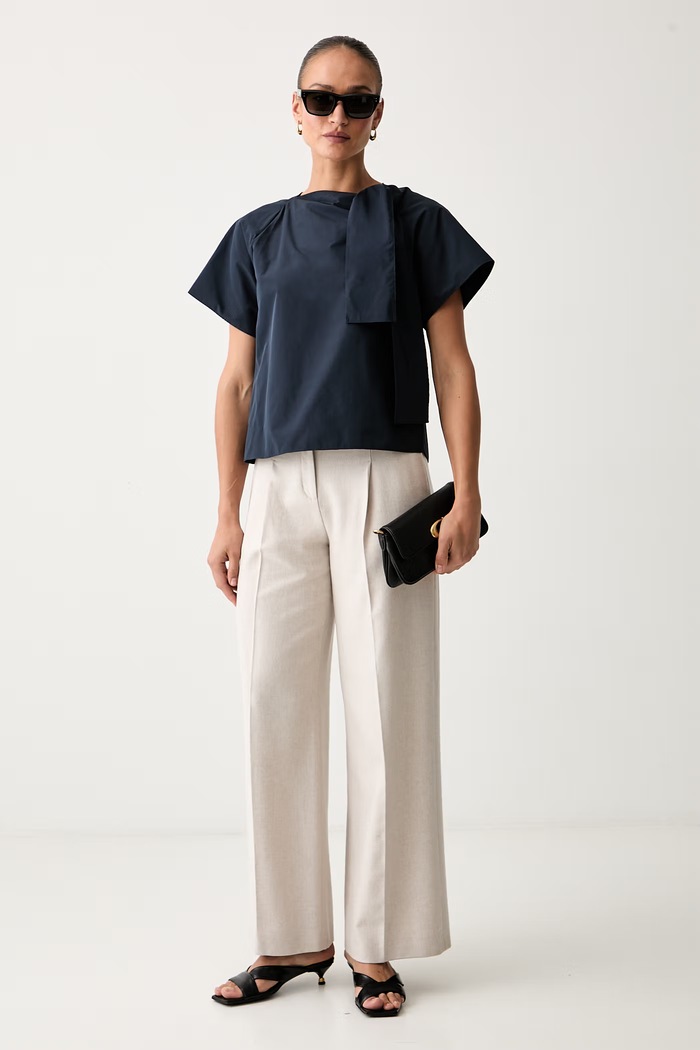 Weekend Max Mara bluzka damska WKDRECENTE 2625166071600 granatowy AW26