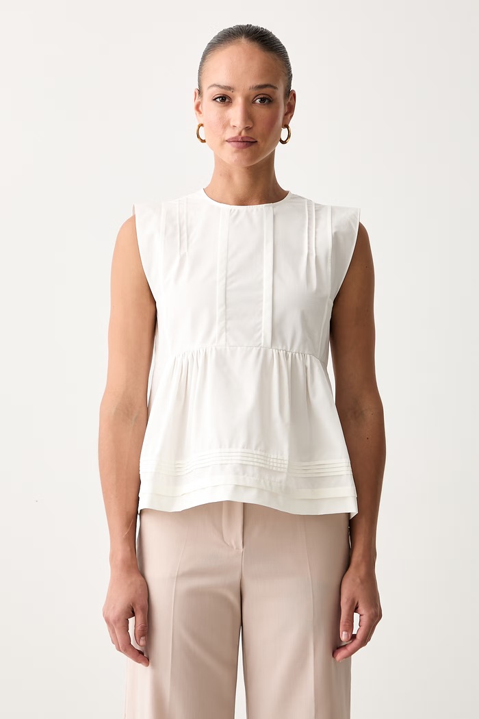 Weekend Max Mara bluzka damska bawełniana WKDVALLO beżowy 2625166041600