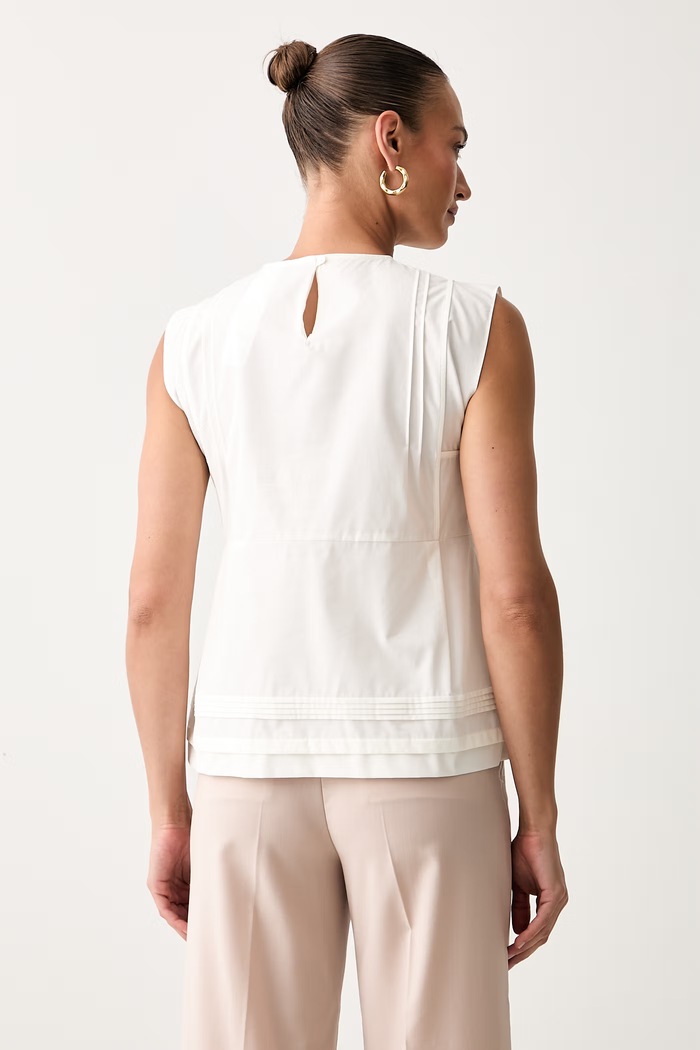 Odzież Weekend Max Mara bluzka damska bawełniana WKDVALLO 2625166041600 beżowy