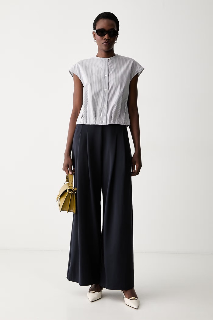 Weekend Max Mara koszula damska bawełniana WKDGELATINA 2625166021600 granatowy AW26