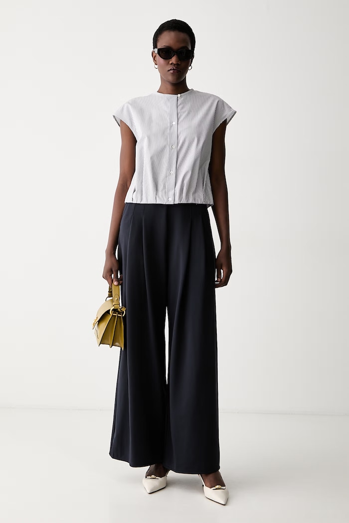 Weekend Max Mara koszula damska bawełniana WKDGELATINA 2625166021600 granatowy AW26