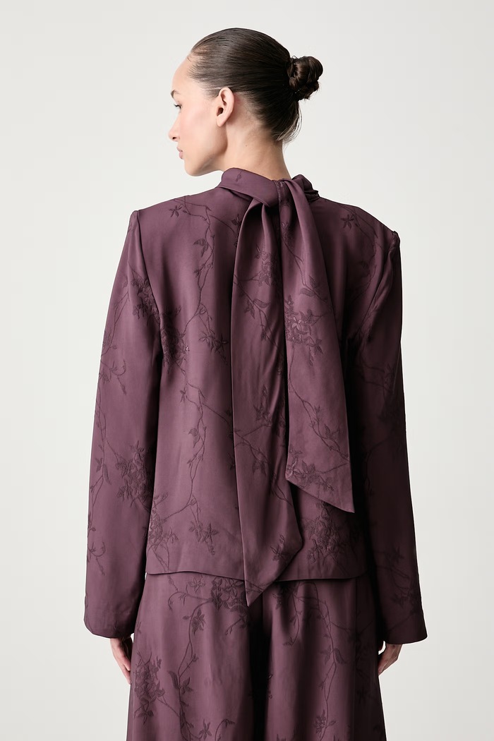 Odzież Stine Goya Bluzka damska z wiskozy SG.AW26.T259.2548 bordowy