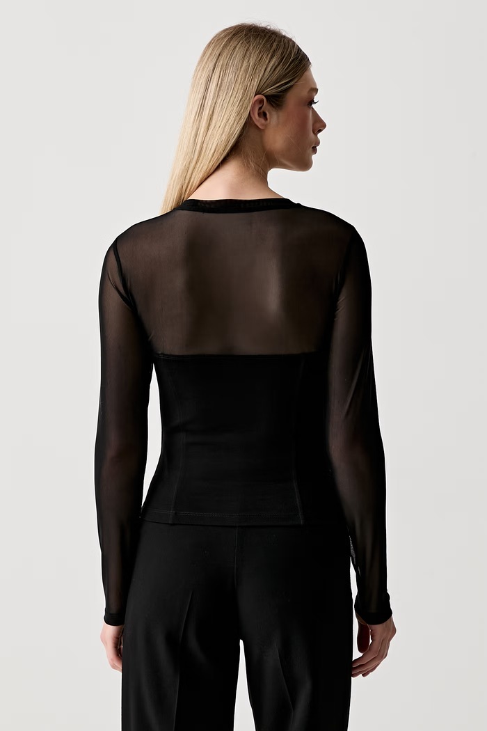 Oblečení Karl Lagerfeld Jeans korzetová halenka dámská s viskózou B3W17016 černá