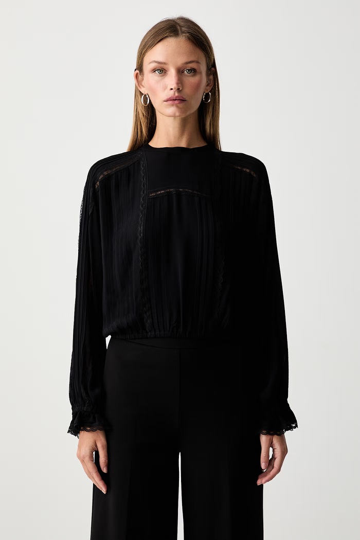 Twinset bluza za žene od viskoze crna 262TP2346